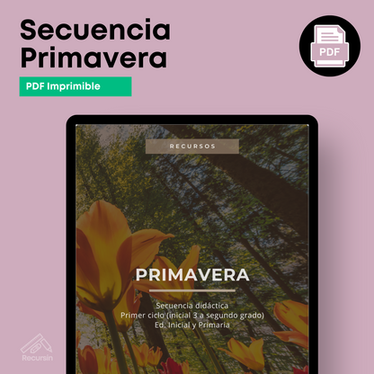 Secuencia Didáctica - Temática Primavera